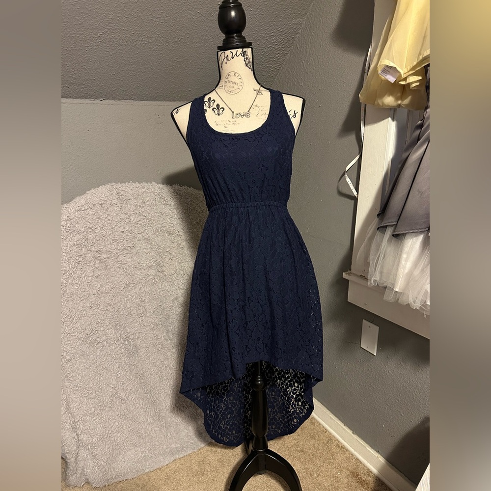 Lace high low dress